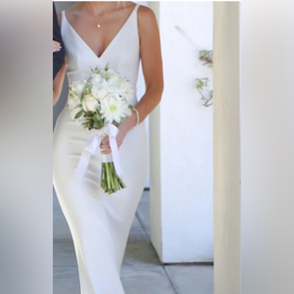 BUPT VNeck Dress Sleeveless Elegant Wedding Guest Bodycon Mermaid Evening Formal - Picture 4 of 8